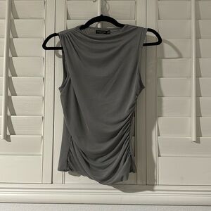 Tulle gathered gray thank size m